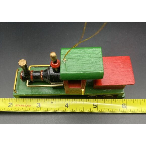 Roman Evergreen Express Wooden Train Ornament #25 Engine 1986 LocomotiveStickers - Picture 7 of 7